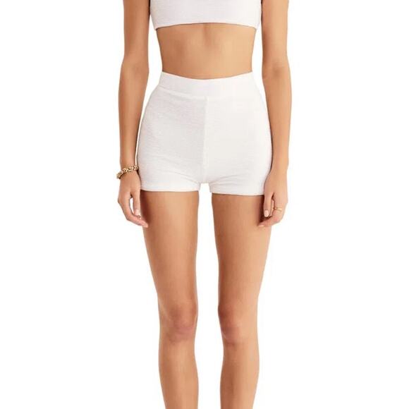 NWT RUMER Rosa Short In White Size XXS - Picture 1 of 7